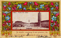 900 forlivese anzi italiano, Immagine. Piazza Vittorio Emanuele.