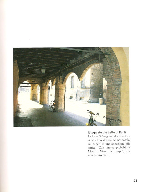 Il loggiato più bello di Forlì. Pagina del libro L'altro Palmezzano di Marino Mambelli