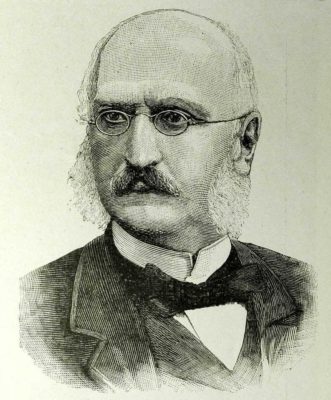 Il conte Cesare Albicini. Zincografia tratta da "L'Illustrazione Italiana" del 9 agosto 1891. Raccolta privata