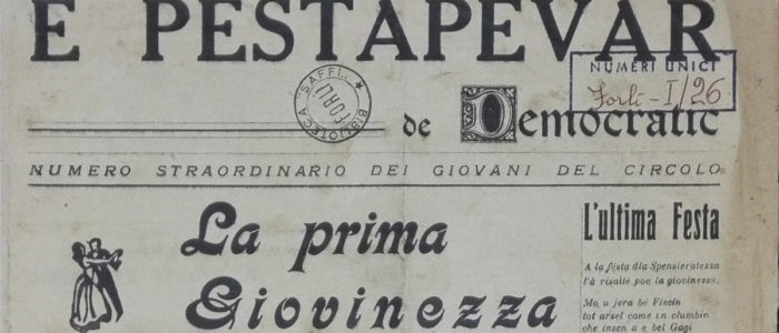 E PESTAPEVAR DE DEMOCRATIC (RIVISTA, NUMERO UNICO)