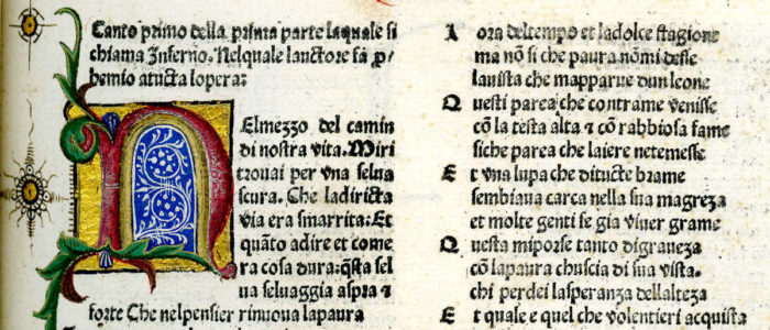 DIVINA COMMEDIA DEL TIPOGRAFO WINDELIN VON SPEYER – 1477 (LIBRO)